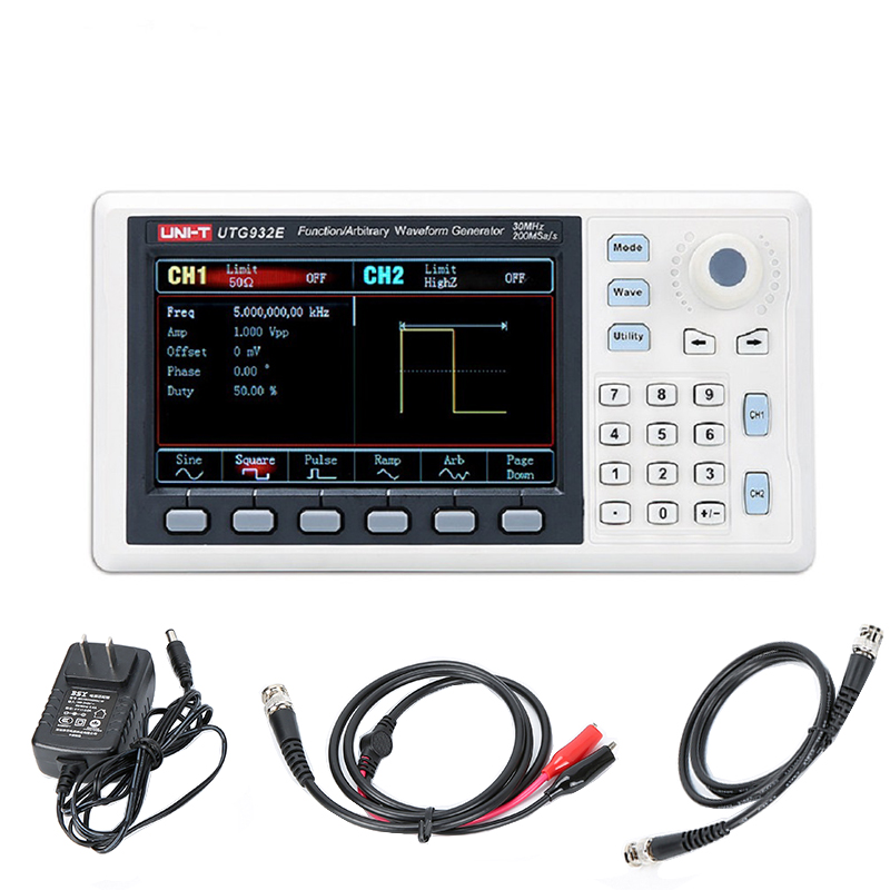 UTG962E Function Arbitrary Wav - Dual Channel Arbitrary Waveform Function Generator 60Mhz ulasan dan harga
