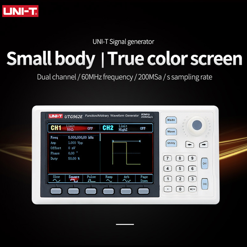 UNI-T UTG932E UTG962E Function - Dual Channel Arbitrary Waveform Function Generator 60Mhz ulasan dan harga
