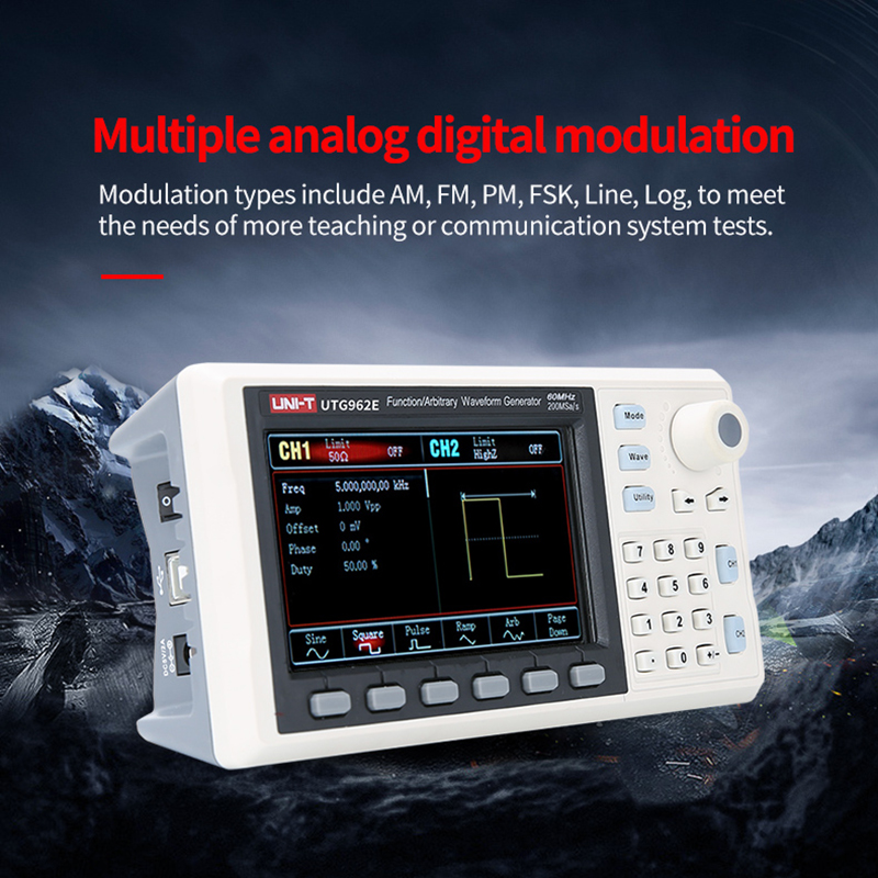 UNI-T UTG932E UTG962E Function - Dual Channel Arbitrary Waveform Function Generator 60Mhz ulasan dan harga