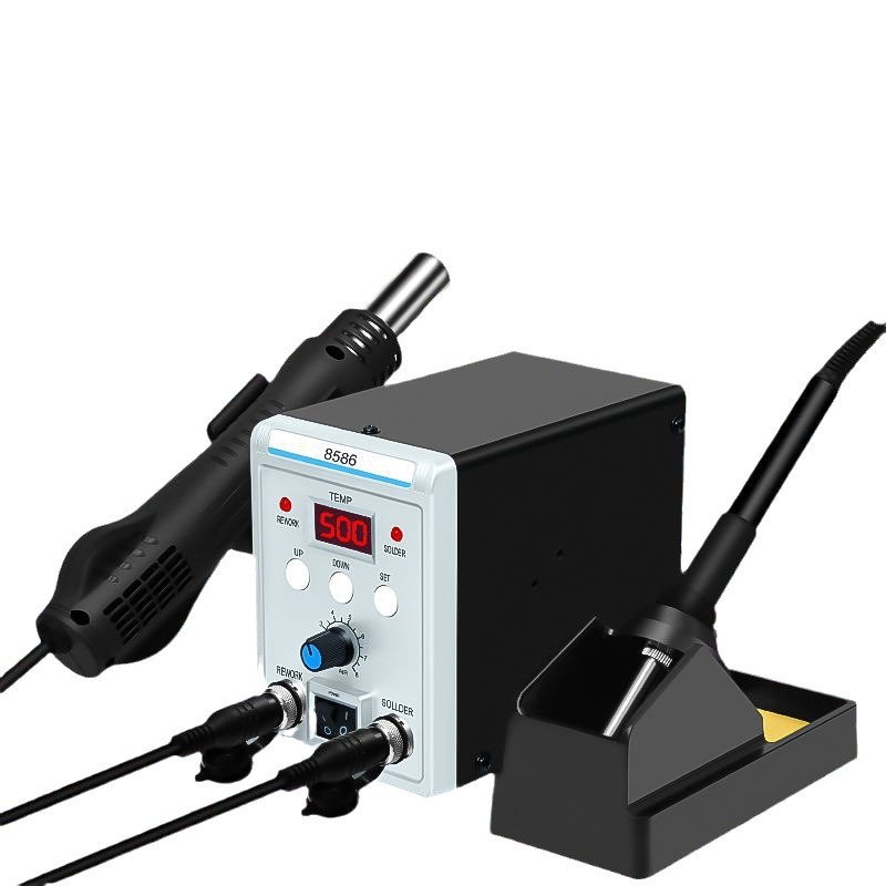 8586 2 in 1 Soldering Rework S - Smd Rework Station Hot Air Soldering 2 In 1 ulasan dan harga