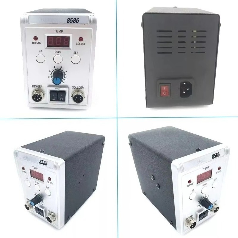 760W 8586 2 in 1 Hot Air Solde - Smd Rework Station Hot Air Soldering 2 In 1 ulasan dan harga