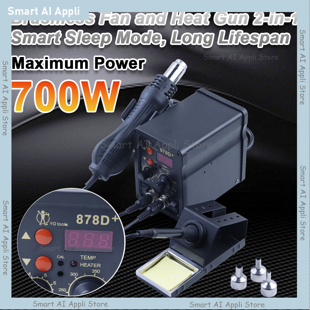 2 in 1 Soldering Station with  - Smd Rework Station Hot Air Soldering 2 In 1 ulasan dan harga
